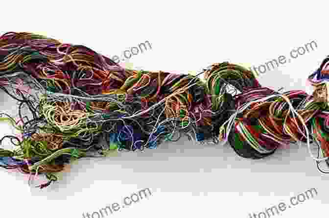 A Close Up Image Of Tangled Threads. Threads Knots Tapestries Tess Castleman