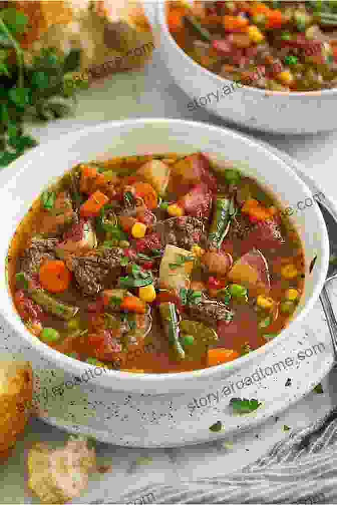 A Hearty Beef Stew, Simmering In A Rich Broth With Tender Beef, Vegetables, And Herbs. What S For Dinner?: Beef Recipes To Keep You Full At Night