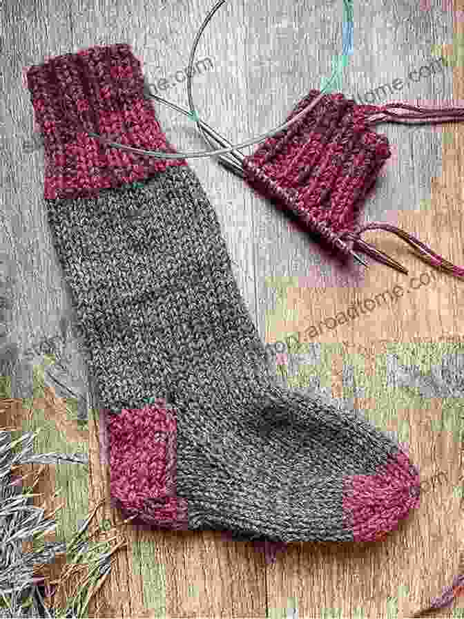 A Pair Of Knitted Socks Hanging From Needles, Symbolizing The Power And Creativity Of Knitting The Power Of Knitting: Stitching Together Our Lives In A Fractured World