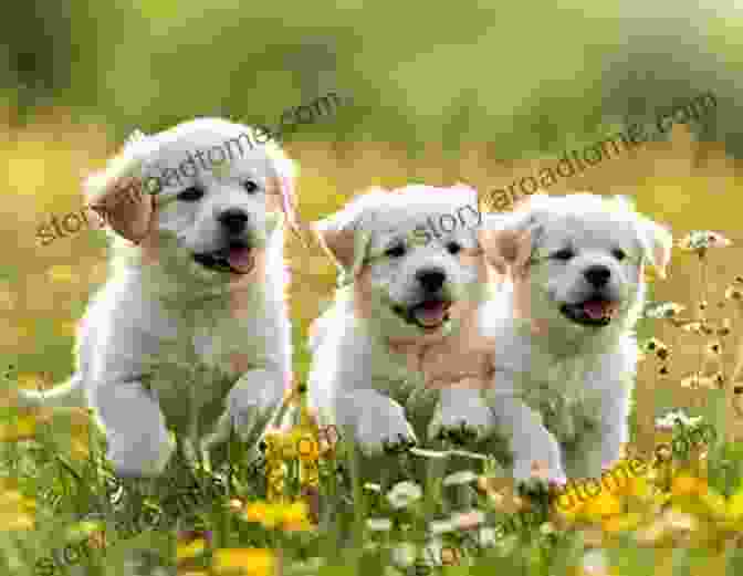 A Playful Puppy Frolicking In A Meadow The Little Pup Collection Mary Lee