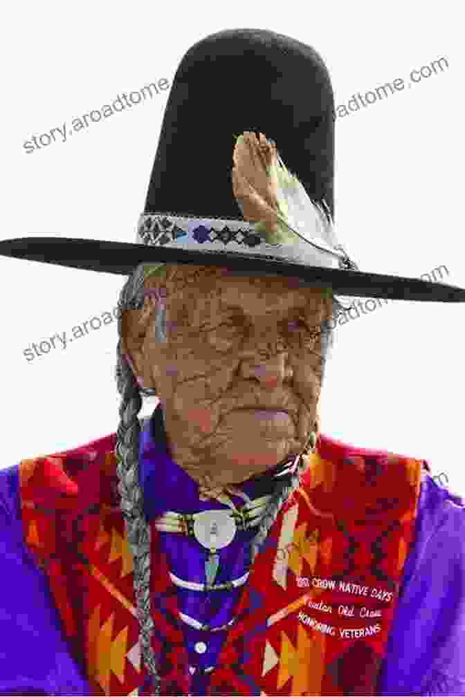 A Poignant Photograph Of A Native American Elder, Reflecting The Rich Cultural Heritage Of The American West. American West Collection (Annotated): My Life Among The Indians The Life Of John Wesley Hardin And Days On The Road