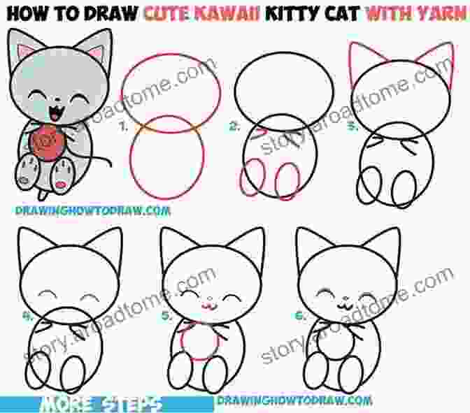 A Step By Step Guide To Drawing A Cute Cat How To Draw Famous Characters As Animals: Learn How To Draw Animals Step By Step Cute And Easy (How To Draw Reimagined Characters 4)