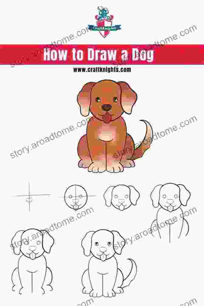 A Step By Step Guide To Drawing A Playful Dog How To Draw Famous Characters As Animals: Learn How To Draw Animals Step By Step Cute And Easy (How To Draw Reimagined Characters 4)