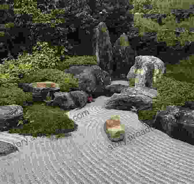 A Traditional Japanese Zen Garden With Raked Gravel And Carefully Placed Stones Japanese Tokyo Scenery Part 11: Tokyo Landscape