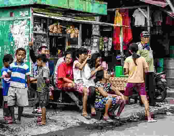 A Vibrant Scene Of Everyday Life In South Asia, With People Going About Their Daily Activities In Colorful Traditional Clothing. Everyday Life In South Asia