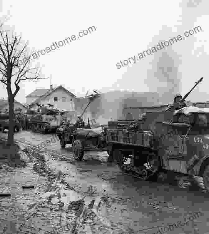 An M3 Halftrack In Action During World War II. American Wheeled Armoured Fighting Vehicles (Images Of War)