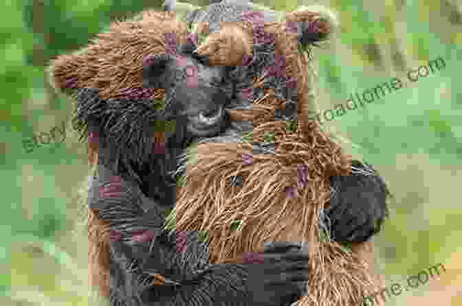 Bear And Mole, Hugging Each Other In A Field, Surrounded By Flowers. Kite Day: A Bear And Mole Story