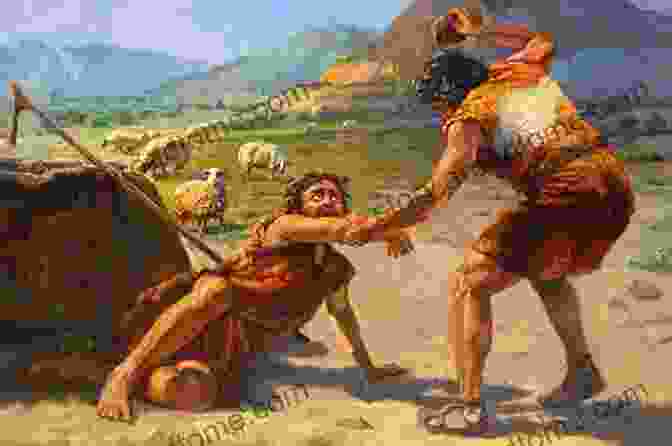 Cain And Abel, Two Brothers, Are Pictured In A Violent Scene Representing The Story Of Cain And Abel. Cain S Story: A Story Of Blood