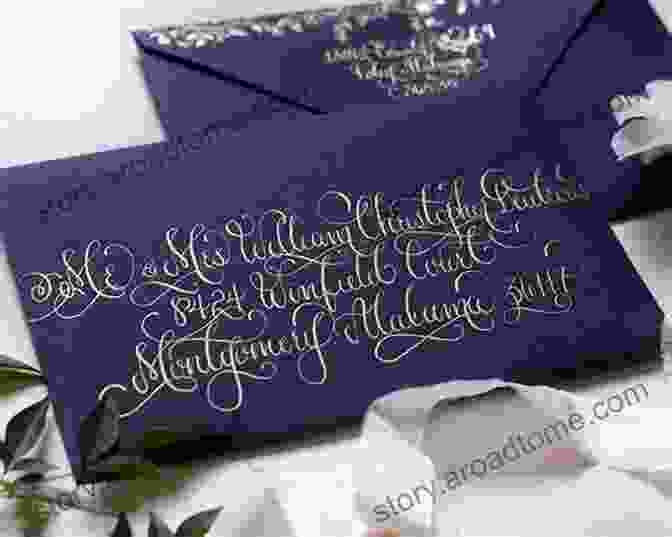 Elegant Wedding Invitations Adorned With Intricate Calligraphy And Luxurious Accents Proper Etiquette For Wedding Invitations