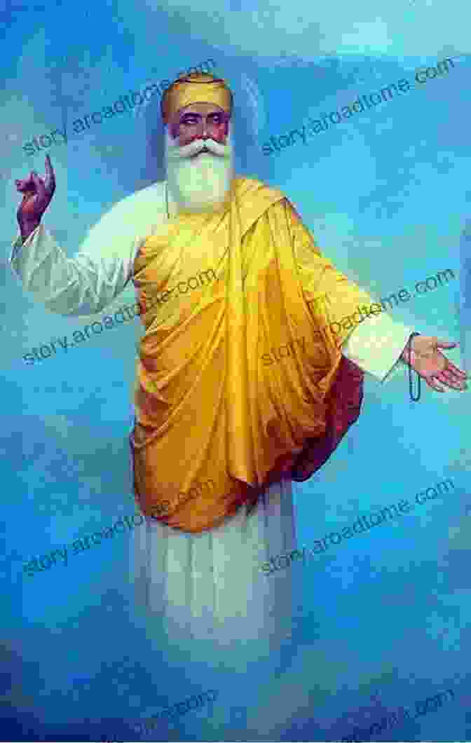 Guru Nanak In Meditation, Surrounded By A Celestial Aura The Of Nanak Navtej Sarna