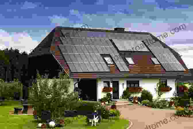 Home With Solar Panels On The Roof, Showcasing Energy Efficiency Nice Contemporary Home Plans M A TAOFIK