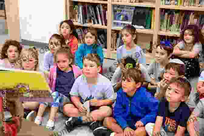 Illustration Of Mafalda Moutinho Reading To A Group Of Children, Who Are Listening Intently Puffin Mafalda Moutinho