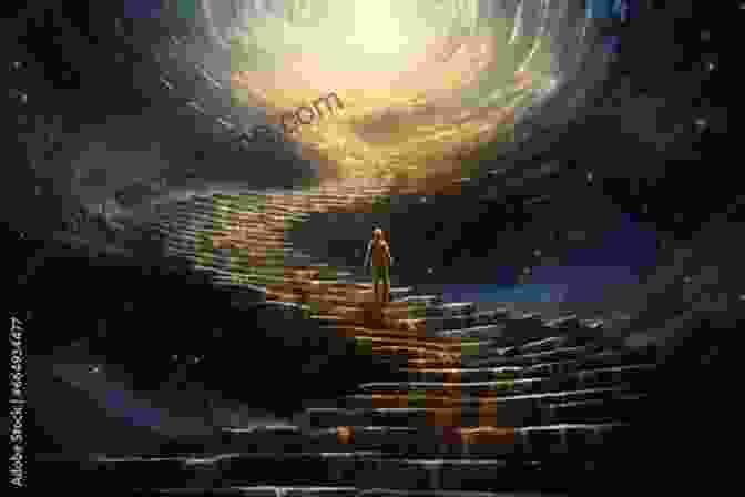 Image Of A Figure Ascending A Staircase, Representing The Path Of Spiritual Growth Fields Of Light: An To The Ascended Masters Of The I AM America Teachings