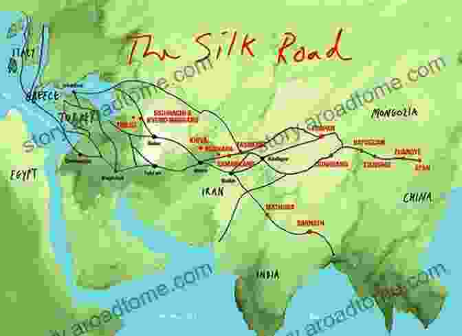 Image Of A Map Showing The Silk Road The World Of Silk (Secrets Of Silk 3)