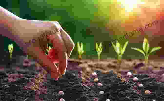 Image Of A Person Planting Seeds In A Field, Representing The Law Of Karma Fields Of Light: An To The Ascended Masters Of The I AM America Teachings