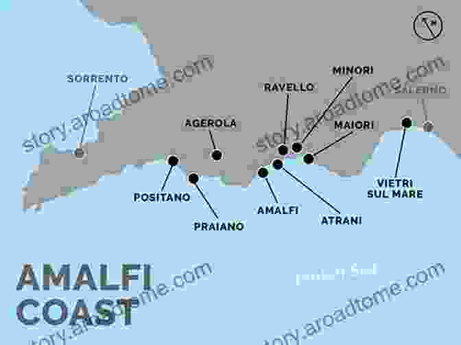 Intricate Map Of The Amalfi Coast, Highlighting Key Towns, Roads, And Points Of Interest Lonely Planet Amalfi Coast Road Trips (Travel Guide)