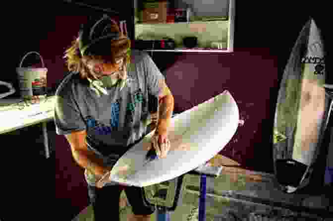 Legendary Surfboard Shaper Lonnie Bird Shaping A Surfboard In His Workshop Shaper Lonnie Bird