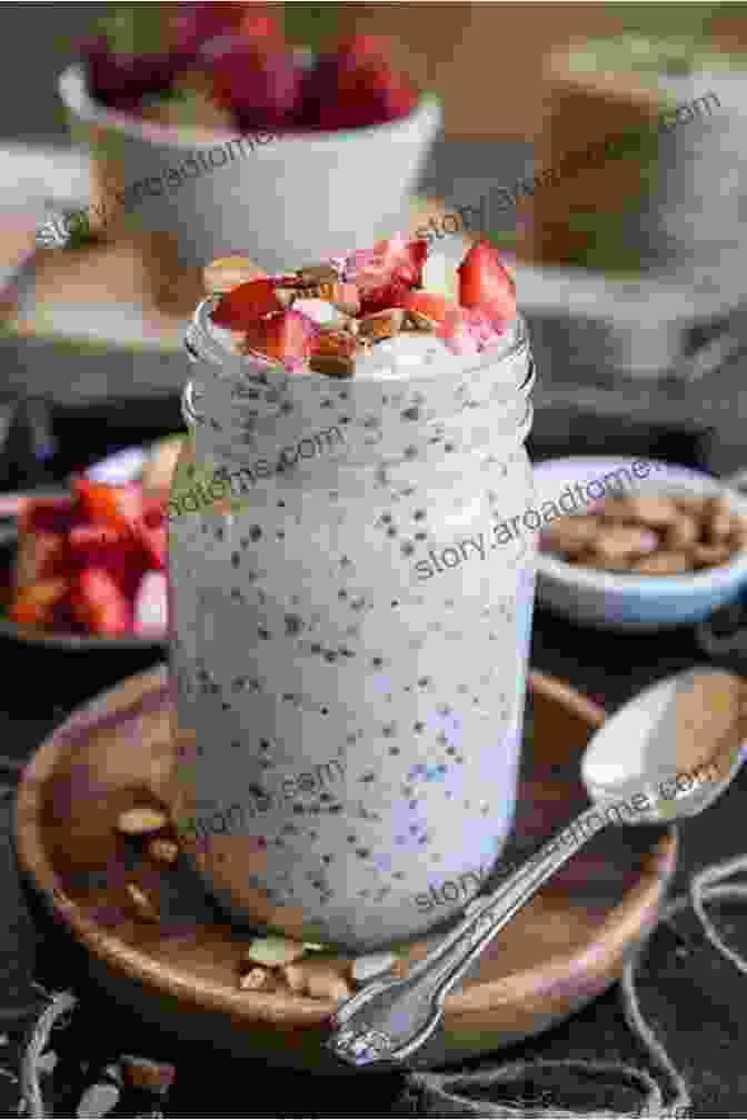 Overnight Oats Topped With Chia Seeds, Almond Milk, And Fresh Berries Eating Out Vegan: Your Complete Guide To Vegan Fare When A Vegan Restaurant Isn T Near