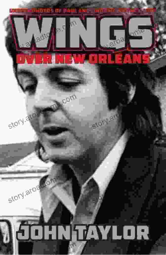 Wings Over New Orleans Book Cover: A Vintage Airplane Soaring Over The New Orleans Skyline Wings Over New Orleans: Unseen Photos Of Paul And Linda McCartney 1975